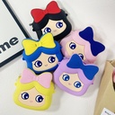 Cute Princess Japanese Children Silicone Coin Purse Fashion Crosbody Bag Cartoon Mini Bag Year Bag Wallet