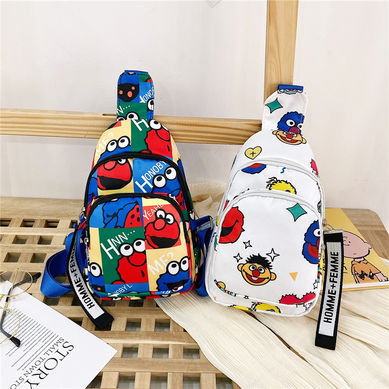 Children's Crossbody Bag Boy's Korean-style Casual Chest Bag Primary School Student Travel Small Backpack Bag Trendy Small Boys Shoulder Bag