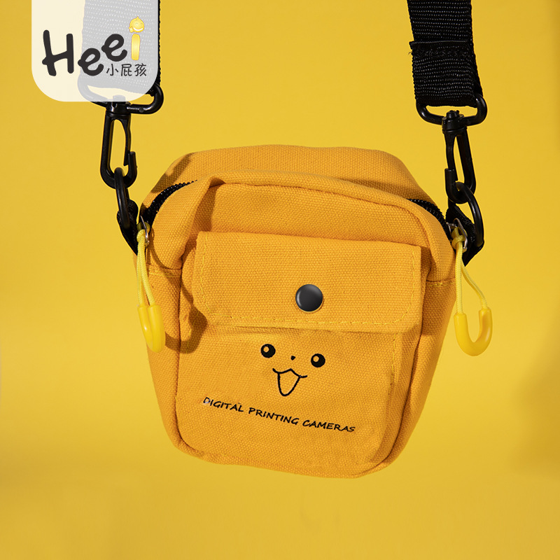新款儿童小包包INS韩版网红帆布斜跨女生日系百搭可爱DIY厂家直销