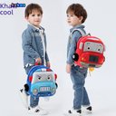 Plush cartoon car 2-4 years old toy children's shoulder bag kindergarten schoolbag printed LOGO can be ordered