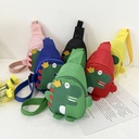 Cute little dinosaur chest bag net popular shoulder messenger bag children's mini cartoon change accessories bag manufacturers