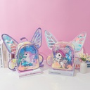 Fashion Laser Butterfly Wings Backpack Children's Backpack Cute Unicorn Transparent TPU Trendy Backpack