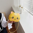 Korean style creative Pu printing kindergarten baby coin purse cartoon cute children's shoulder messenger bag