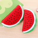 Cute big watermelon PSP bag fashion watermelon storage pen bag cute plush stationery bag manufacturers