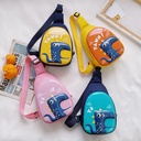 Children's Fun Cute Dinosaur Eggshell Crossbody Bag Boys and Girls Cute Shoulder Coin Purse Mobile Phone Bag Children's Chest Bag