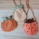 INS children's bag cute cartoon Beetle coin purse vegetable and fruit small shoulder bag male and female baby Street racket decorative bag