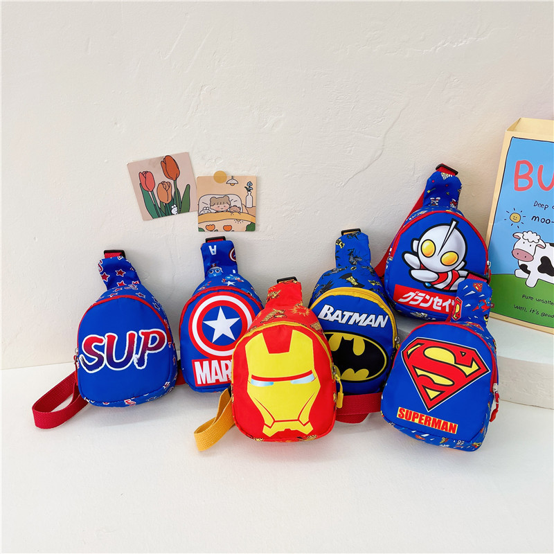 Boys Chest Bag Marvel Hero Backpack This Year Popular Lightweight Casual Children Shoulder Crossbody Bag