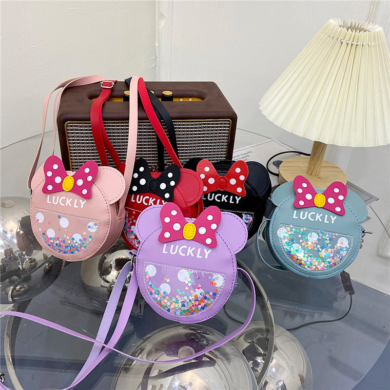 children's cute little girl bag fashion mini round bag baby single shoulder zero wallet