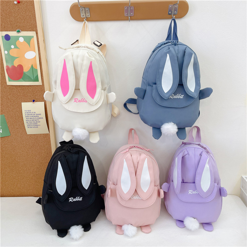 Children's Backpack Fashion Casual Girls Kindergarten Travel Small Schoolbag Cartoon Cute Rabbit Backpack