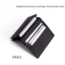 Spot Japanese classic high-rise leather business card bag head layer cowhide business large capacity Japanese business card bag