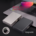 Self-operated factory stainless steel card holder credit card bank card holder card holder metal card case 6 cards 8 cards 10 cards