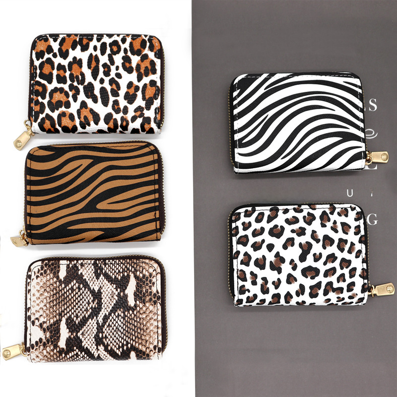 animal pattern series organ card holder small exquisite short coin purse large capacity multi-card holder