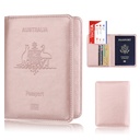 Spot Australian Passport Holder Anti-magnetic Passport Protective Case PU Leather Face Passport Holder Bank Card Holder Card Holder Explosions