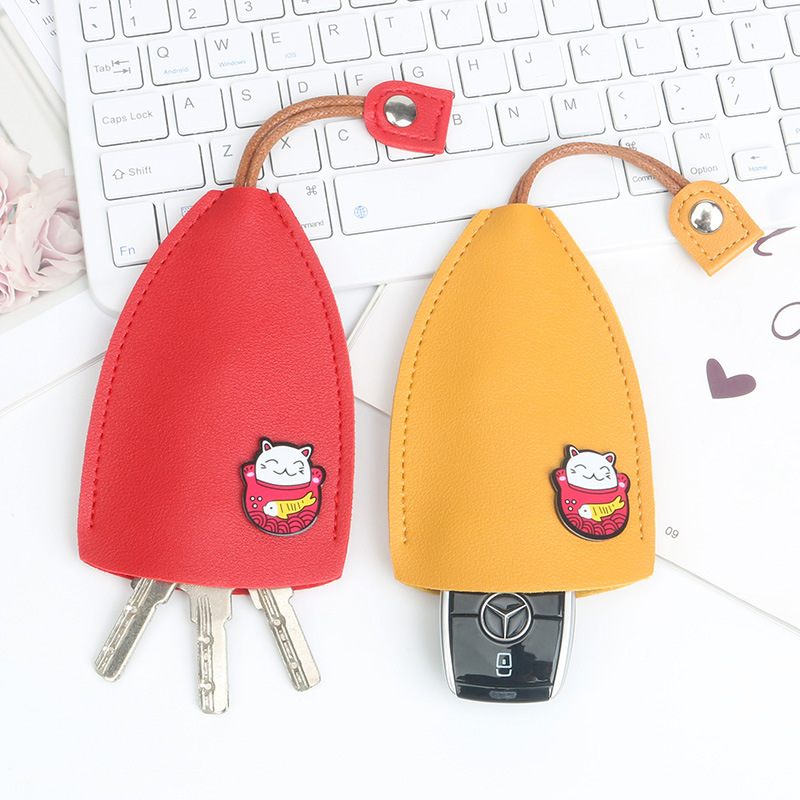 Fashion Creative Pull-out Cartoon Cute Personality Women's Car Key Case Storage Volkswagen Benz Compact Mini