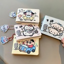 Motor Vehicle Driver's License Leather Cover Female Personality Driving License Two-in-One Cartoon Internet Celebrant Driver's License Protective Cover Card Bag Male