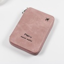 Spot Multi-function RFID Anti-theft Brush Passbook Holder ID Bag Travel Zipper Storage Bag Leather Holder Passbook Bag