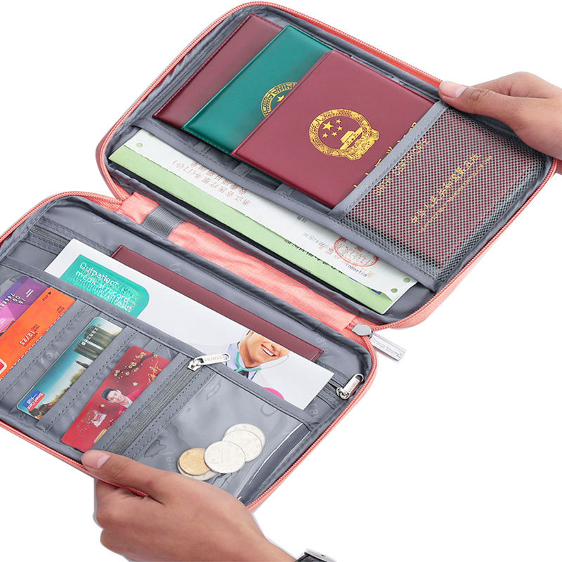 travel passport bag overseas travel document bag cationic clutch waterproof dustproof portable card holder