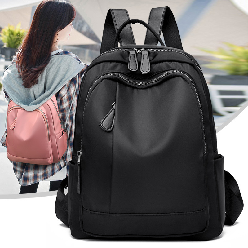 Fashionable All-match High-end Sense Bag Oxford Cloth Women's Backpack Large Capacity Outdoor Simple Commuter Backpack for Women