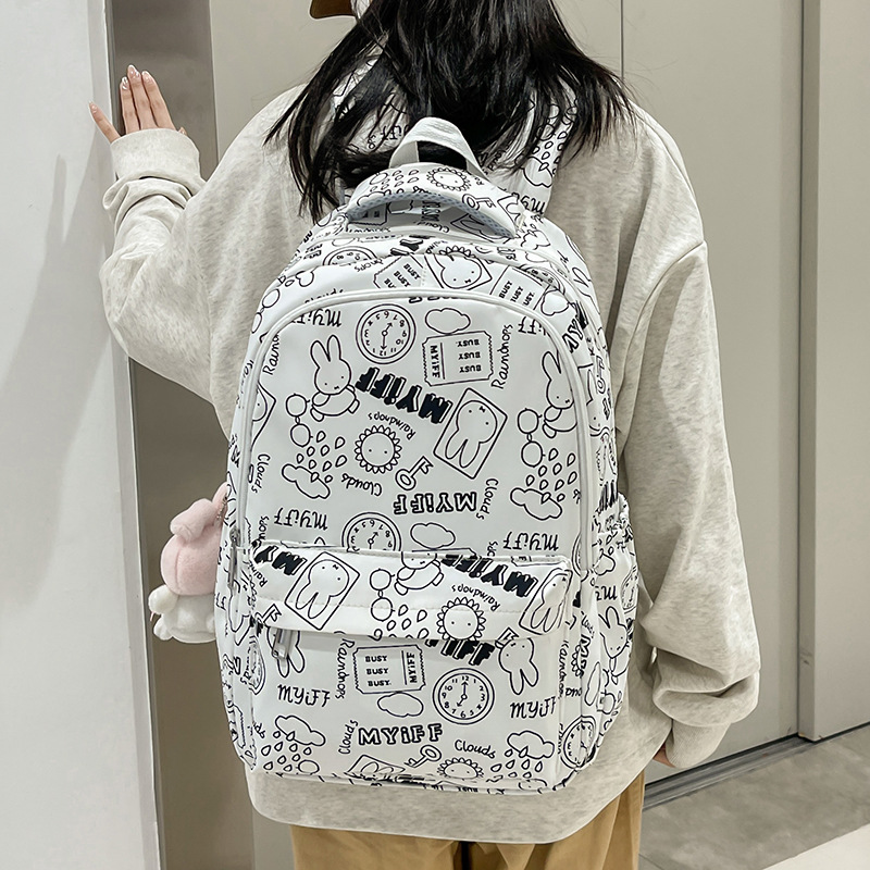 Schoolbag Female Primary School Students Grade Three to Grade Six Girls Middle School Students Junior High School Girls Large Capacity Cute Backpack