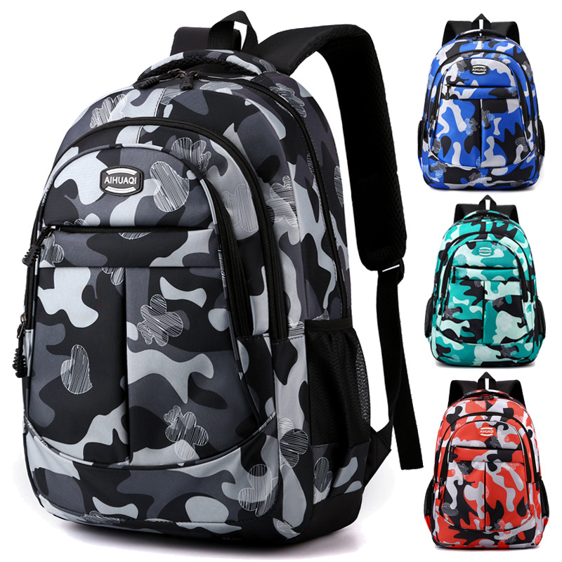 Backpack Large Capacity Junior High School Backpack Outdoor Travel Backpack Boys and Girls Student Schoolbag