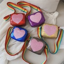 Children's Bag Laser Sequins Korean Style Children's Shoulder Bag Simple All-match Girls' Bag Children's Satchel