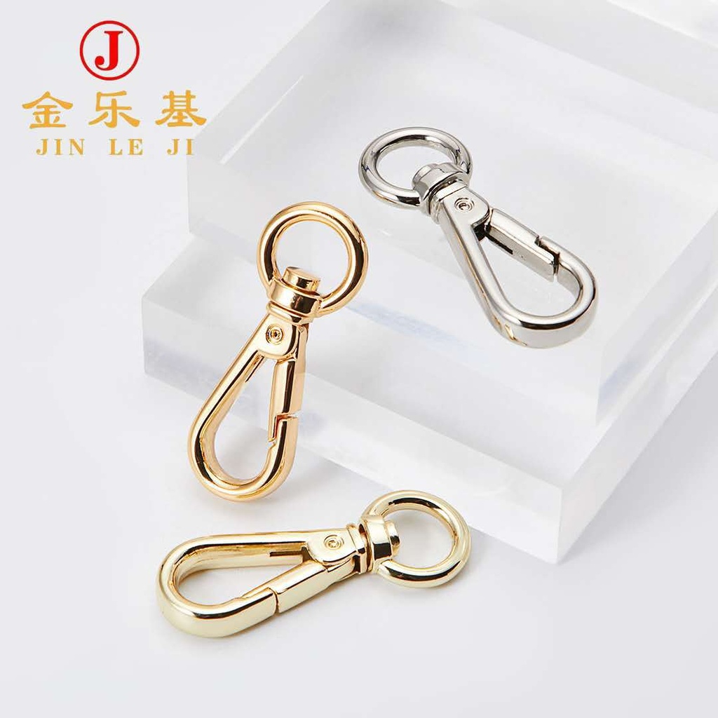 Factory direct supply hanging plating 3 dog buckle hook buckle mountaineering buckle pet buckle hanging rope buckle luggage hardware accessories die casting