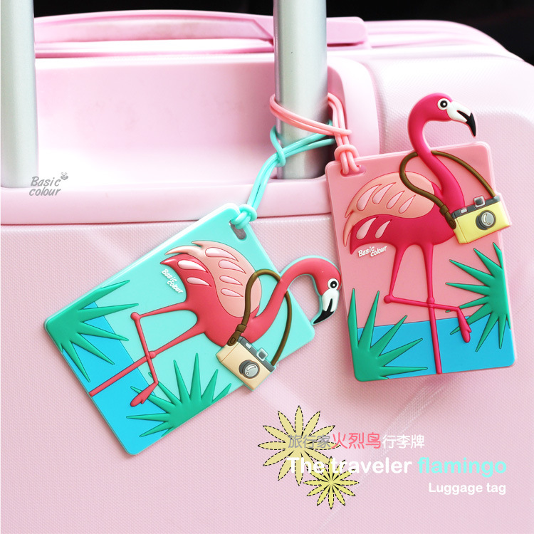 Original logo tremolo Net red unicorn Flamingo check-in anti-loss luggage tag small gift