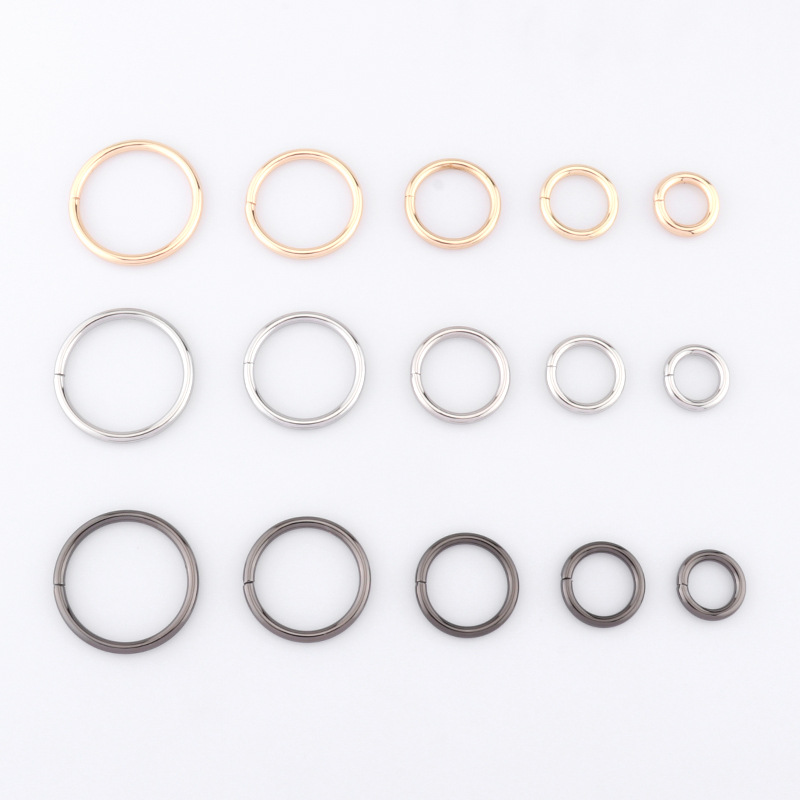 Round ring buckle O-shaped open luggage accessories large iron ring clothing accessories iron ring mobile phone metal circle