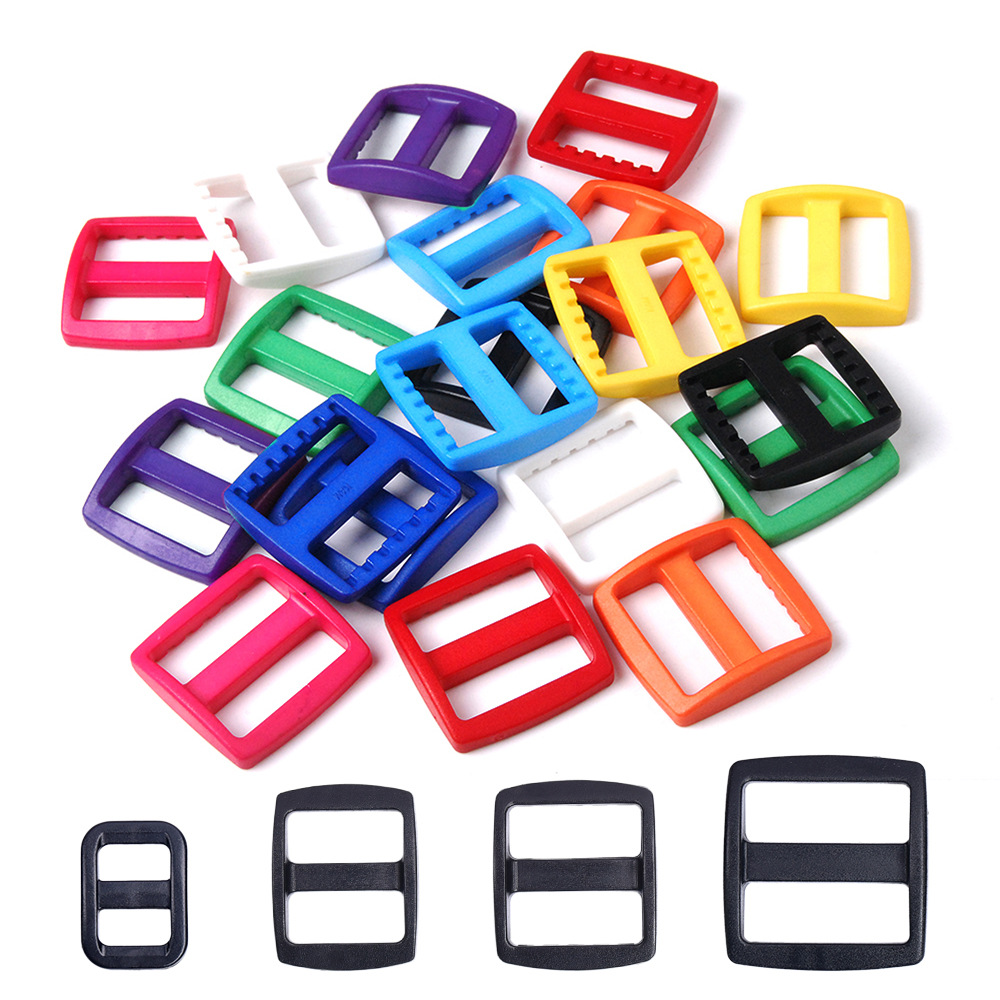 10-25mm彩色塑料日字扣 织带三档扣箱包配件背包调节日子扣