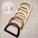 Bag Handle diy Bag Accessories Wooden Handle Wooden Hand-in-Hand Solid Wood D-Shaped Wooden Handle Semi-Round Wooden Handle