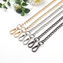 Bag Chain Single Buy Chain Accessories Bag Strap Crossbody Shoulder Strap Bag Chain Women's Metal Bag Strap Gold Black Iron Chain