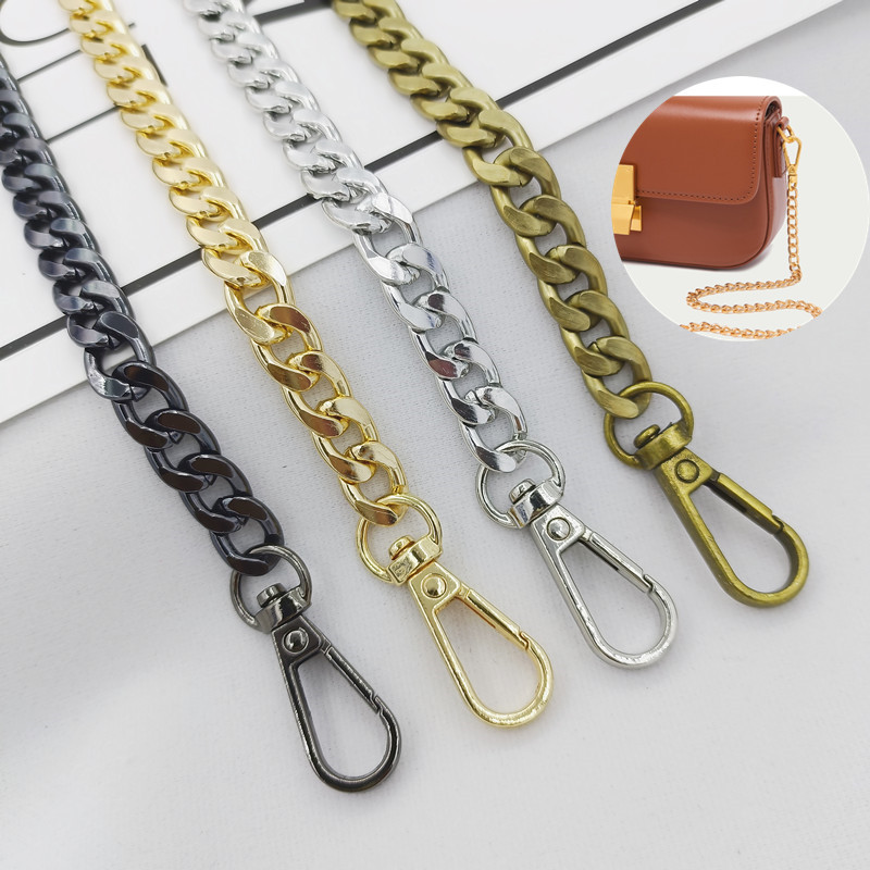 Factory bag chain shoulder bag chain aluminum chain Women's bag belt luggage accessories chain DIY woven accessories