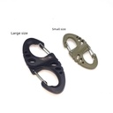 Large Tactical Outdoor Equipment Plastic Lightweight Hollow S-shaped Buckle 8-shaped Buckle Mountaineering Backpack Quick Hanging Mountaineering Buckle