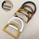 Spot plastic D-shaped hand-in-hand DIY woven bag accessories imitation wood handle felt bag wooden box gift box handle