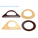 Hao Meng diy luggage hardware accessories fashion solid wood hand-held handmade bag portable