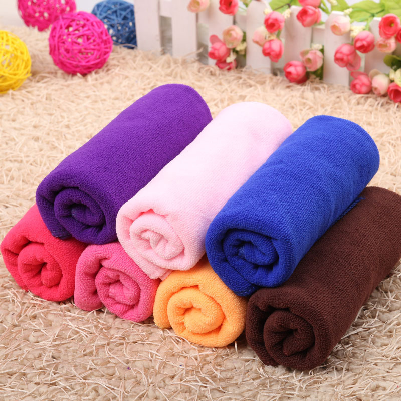 microfiber square towel absorbent quick-drying towel stall supermarket promotional event towel printable logo