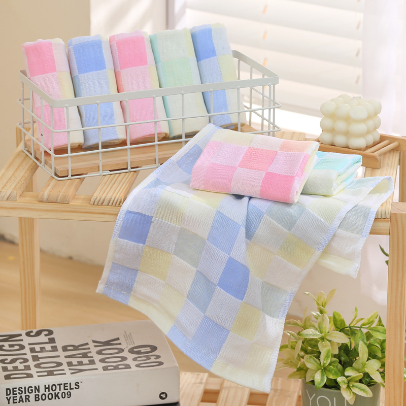 Cotton small towel double gauze children's towel kindergarten children's face towel gift towel hand towel factory