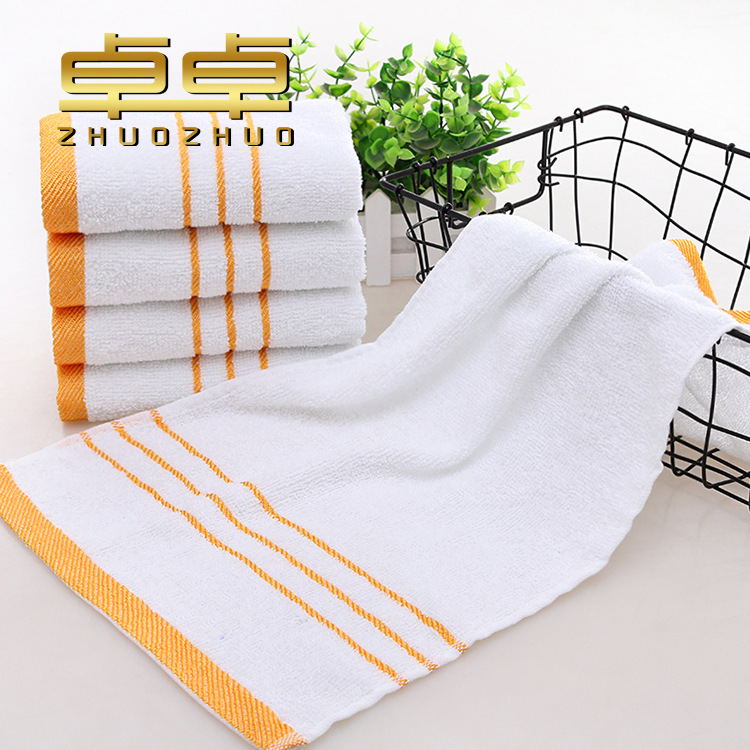 White towel Phnom Penh plain woven white towel absorbent pedicure Hotel hotel bath towel disposable white towel