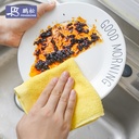 wood fiber small dishcloth kitchen cleaning oil-free scouring pad oil-free absorbent lazy person cleaning towel