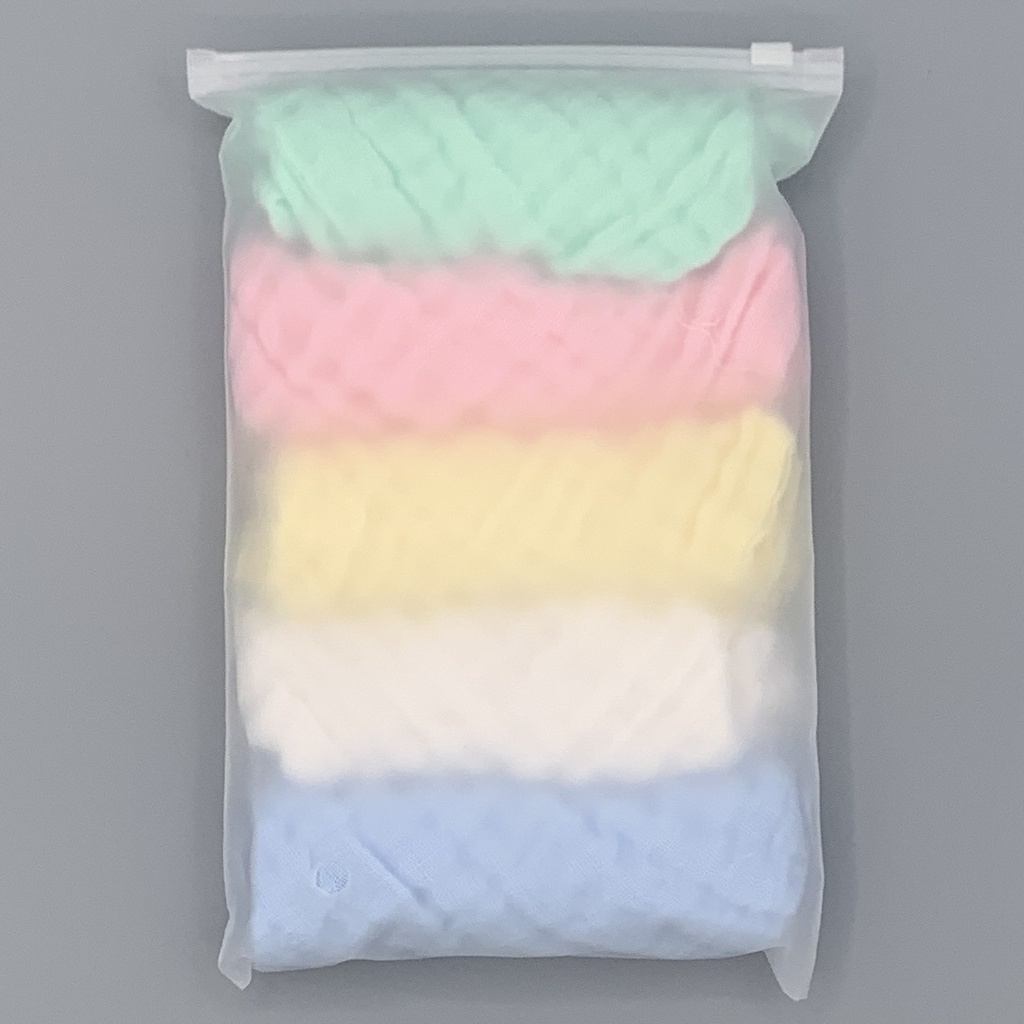 Cotton Baby 6 six-layer plain color saliva towel gauze kindergarten solid color square towel children's towel handkerchief wash face Category A