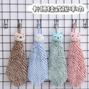 Cute cartoon animal chenille hanging towel leisure house kitchen creative thick hand towel