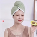 Shower Cap hair drying cap for women coral fleece double-layer thickened bathroom home closed toe towel scrubbing hair drying towel