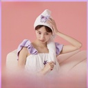 Market-painted cool Luomi dry hair cap Sanrio genuine cute triangle cap cartoon shower cap coral fleece absorbent towel