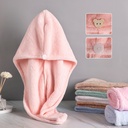 Coral Fleece Hair Drying Hat Women's Double-layer Strong Absorbent Quick-drying Thickened Extra-large Household Shower Hat Turban Towel