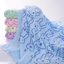 Bath towel beach towel fine fiber printed rabbit head children's bath towel soft absorbent lint-free household factory