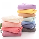High density coral fleece cut edge children's small bath towel 50*100 soft absorbent large towel swimming bath household