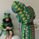 vegetable table tennis series bathrobe hooded parent-child children adult hotel home bathrobe