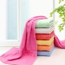 Bath towel cotton 70*140 adult plain lovers soft absorbent increase thick 350 grams bath towel factory