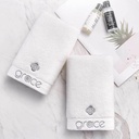Jelia hotel towel White 8642A water absorbent soft embroidered towel twistless embroidered cotton towel