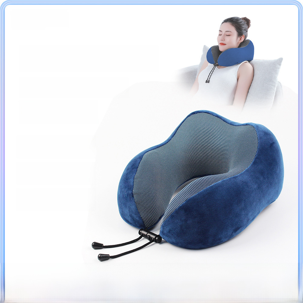 U-shaped pillow business travel pillow U-shaped memory pillow slow rebound neck protection space memory foam pillow gift